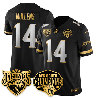 DET AFC South Division Champions Vapor Limited Gold Jersey - All Stitched-DTD