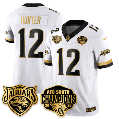 DET AFC South Division Champions Vapor Limited Gold Jersey - All Stitched-DTD
