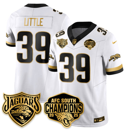 DET AFC South Division Champions Vapor Limited Gold Jersey - All Stitched-DTD