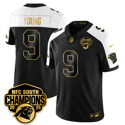 CAR NFC South Division Champions Vapor Limited Gold Jersey - All Stitched-DTD