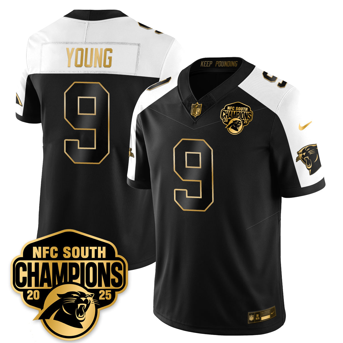 CAR NFC South Division Champions Vapor Limited Jersey - All Stitched-DTD