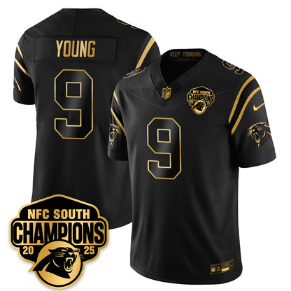 CAR NFC South Division Champions Vapor Limited Gold Jersey - All Stitched-DTD