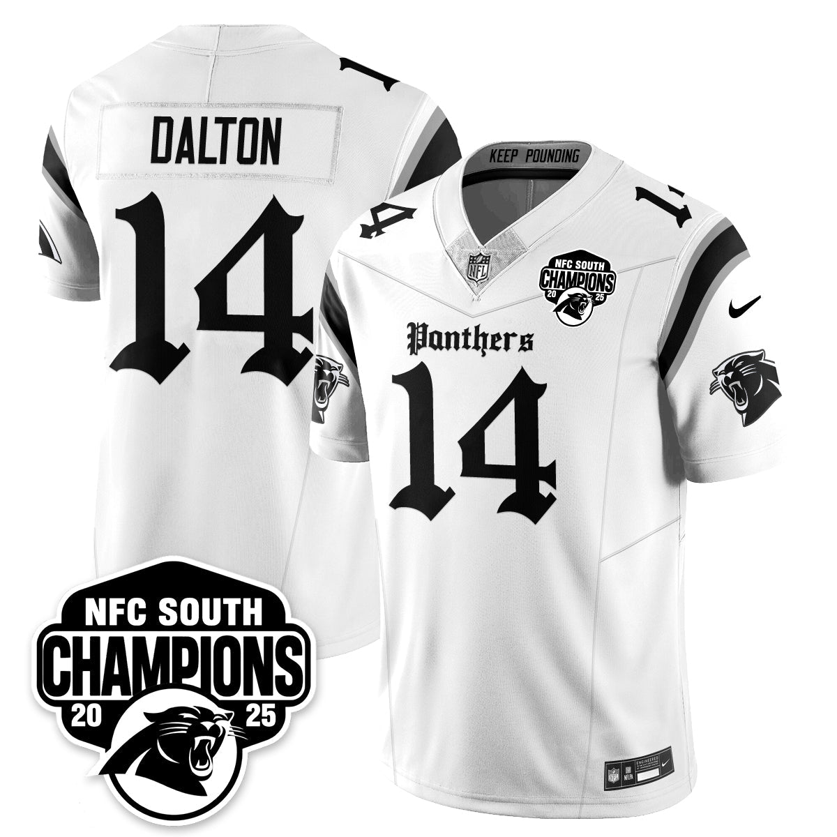 CAR Gothic NFC South Division Champions Vapor Limited Gothic Jersey - All Stitched-DTD