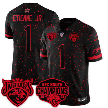 DET Stranger Things AFC South Division Champions Vapor Limited Throwback Jersey - All Stitched-DTD