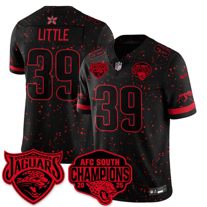 DET Stranger Things AFC South Division Champions Vapor Limited Throwback Jersey - All Stitched-DTD