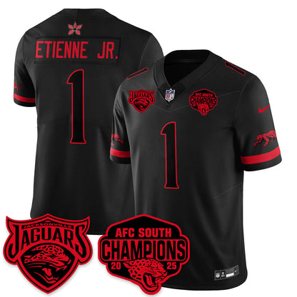 DET Stranger Things AFC South Division Champions Vapor Limited Throwback Jersey - All Stitched-DTD