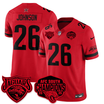 DET Stranger Things AFC South Division Champions Vapor Limited Throwback Jersey - All Stitched-DTD