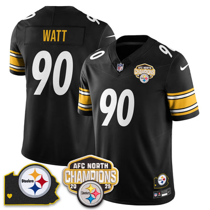 PIT AFC North Division Champions Vapor Limited Jersey - All Stitched-DTD