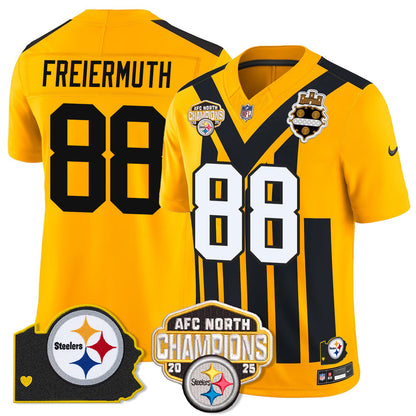 PIT AFC North Division Champions Vapor Limited Jersey N1 - All Stitched-DTD