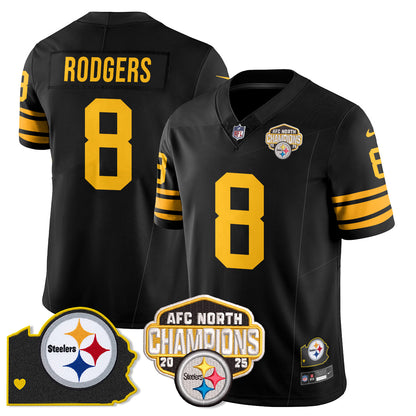 PIT AFC North Division Champions Vapor Limited Jersey - All Stitched-DTD
