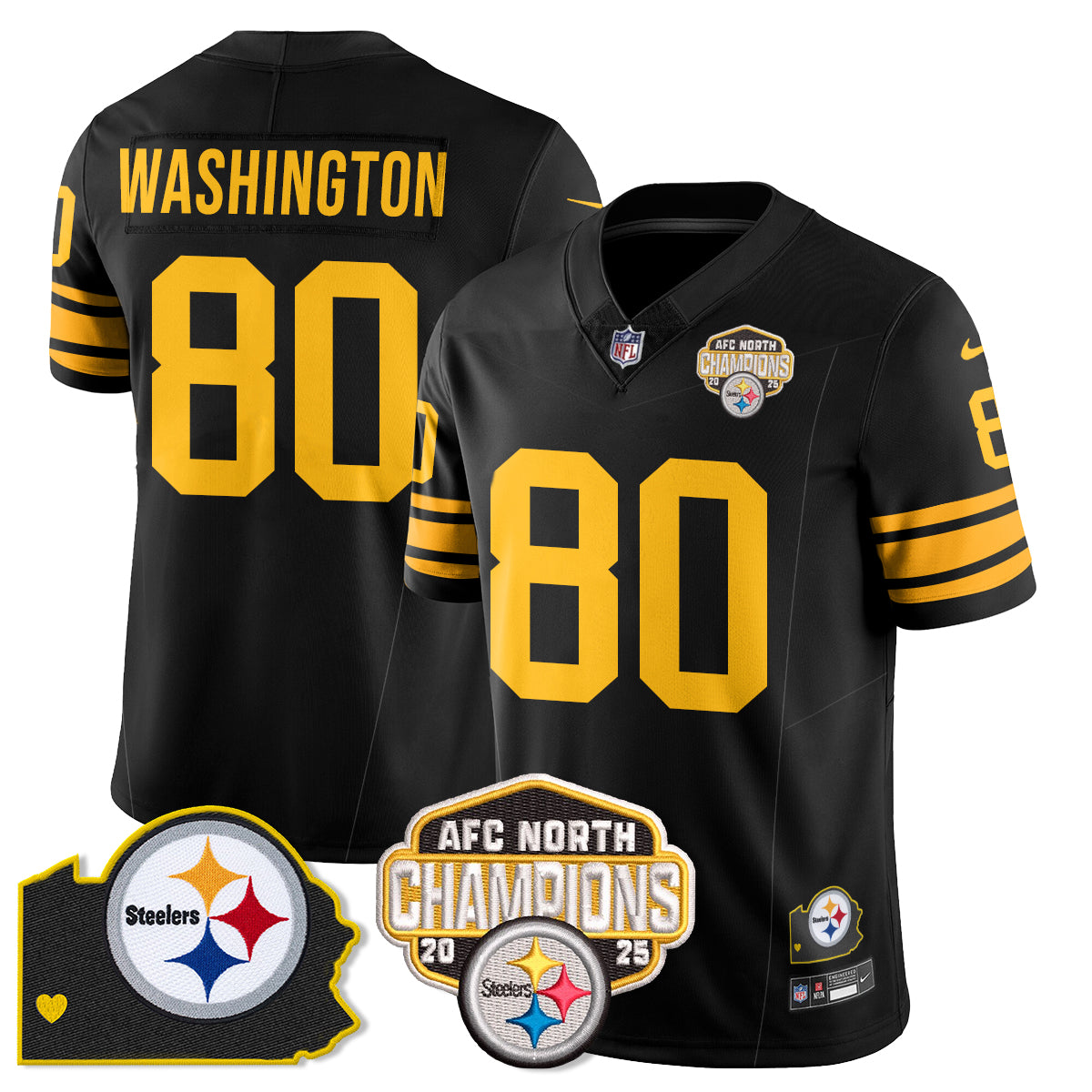 PIT AFC North Division Champions Vapor Limited Jersey - All Stitched-DTD