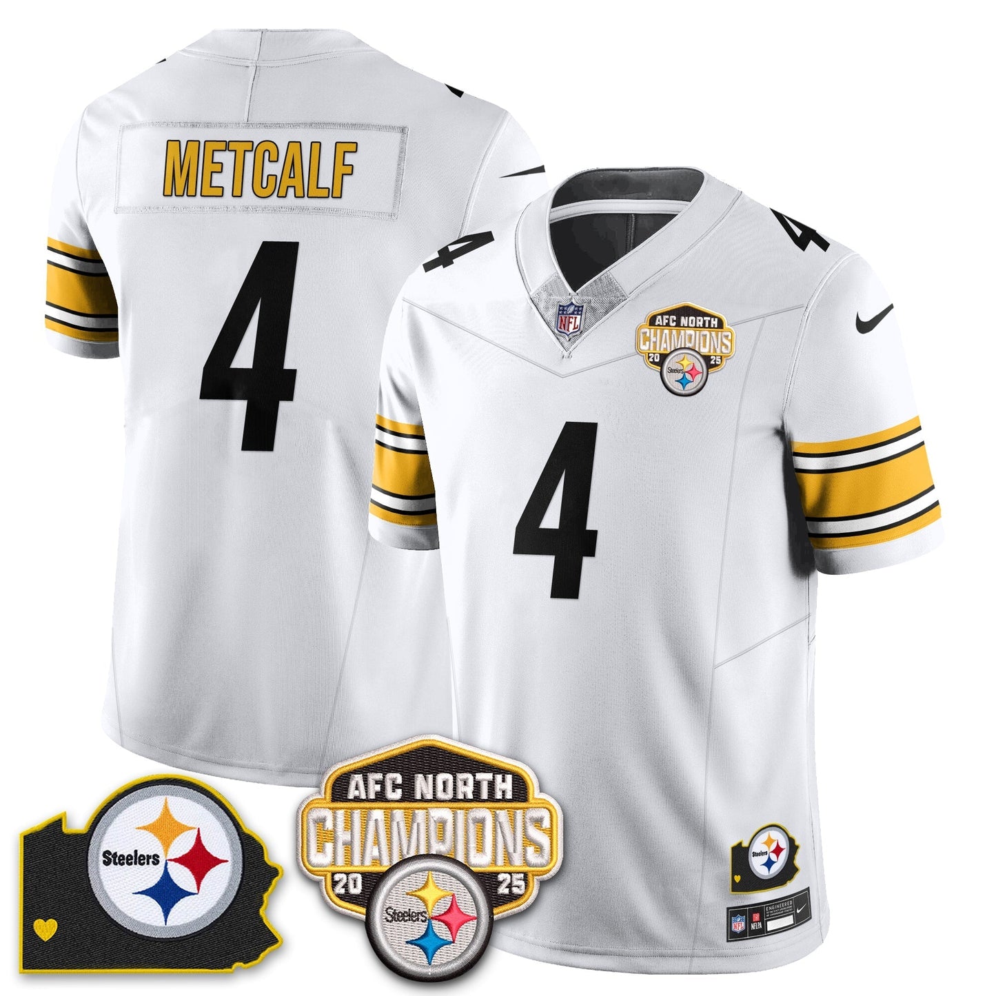 PIT AFC North Division Champions Vapor Limited Jersey - All Stitched-DTD