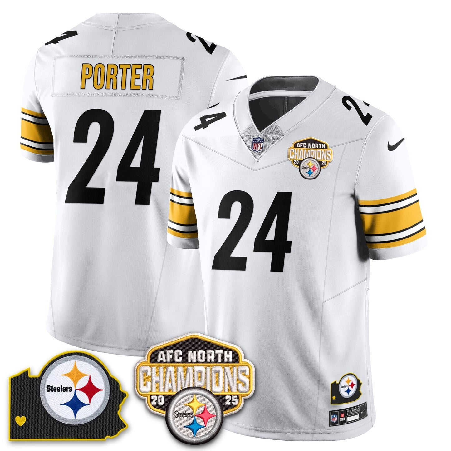 PIT AFC North Division Champions Vapor Limited Jersey - All Stitched-DTD