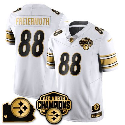 PIT AFC North Division Champions Vapor Limited Jersey N1 - All Stitched-DTD