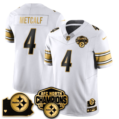 PIT AFC North Division Champions Vapor Limited Jersey N1 - All Stitched-DTD