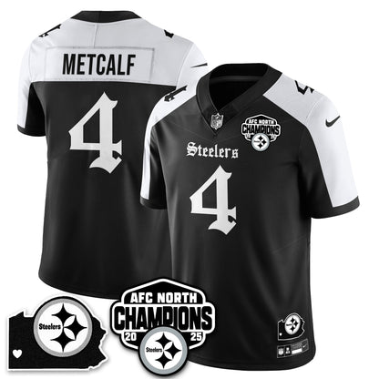 PIT Gothic AFC North Division Champions Vapor Limited Jersey - All Stitched-DTD