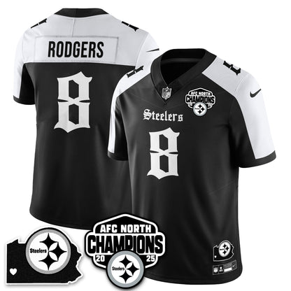 PIT Gothic AFC North Division Champions Vapor Limited Jersey - All Stitched-DTD