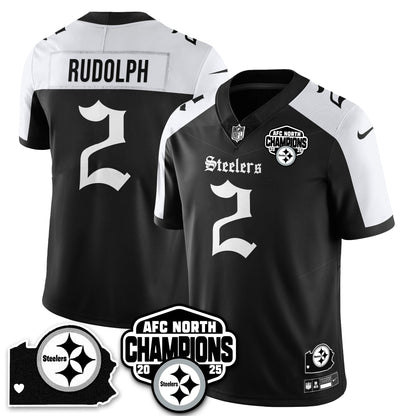 PIT Gothic AFC North Division Champions Vapor Limited Jersey - All Stitched-DTD