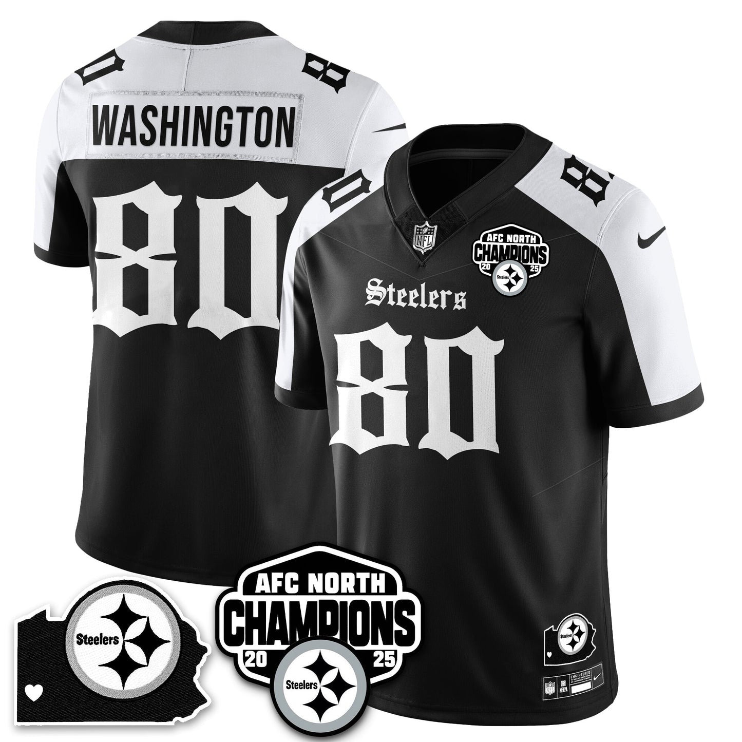 PIT Gothic AFC North Division Champions Vapor Limited Jersey - All Stitched-DTD
