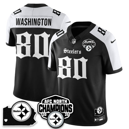 PIT Gothic AFC North Division Champions Vapor Limited Jersey - All Stitched-DTD