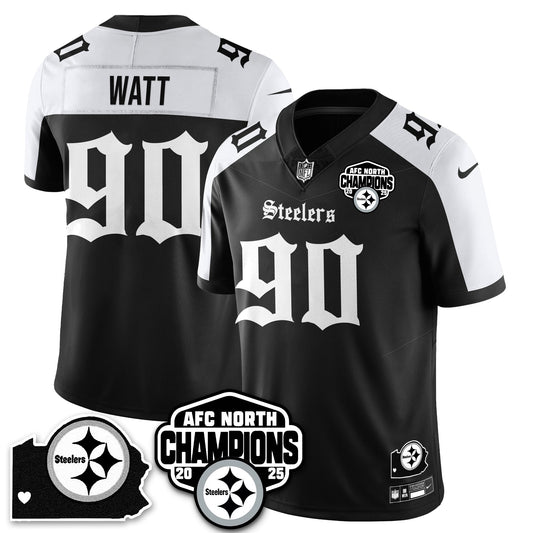PIT Gothic AFC North Division Champions Vapor Limited Jersey - All Stitched-DTD