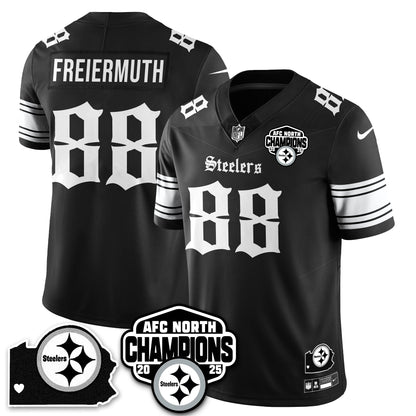 PIT Gothic AFC North Division Champions Vapor Limited Jersey - All Stitched-DTD