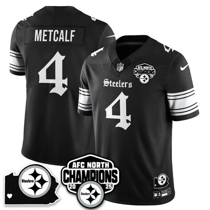 PIT Gothic AFC North Division Champions Vapor Limited Jersey - All Stitched-DTD