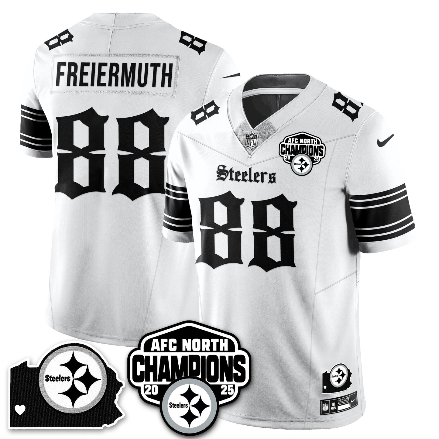 PIT Gothic AFC North Division Champions Vapor Limited Jersey - All Stitched-DTD