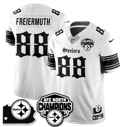 PIT Gothic AFC North Division Champions Vapor Limited Jersey - All Stitched-DTD
