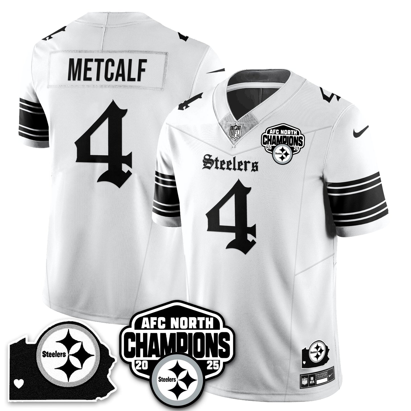 PIT Gothic AFC North Division Champions Vapor Limited Jersey - All Stitched-DTD