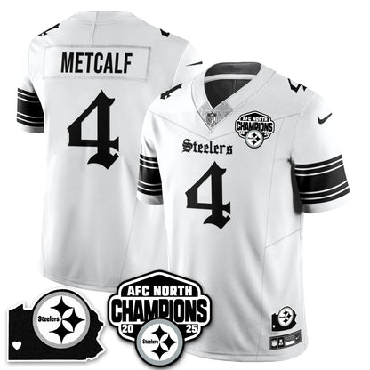 PIT Gothic AFC North Division Champions Vapor Limited Jersey - All Stitched-DTD