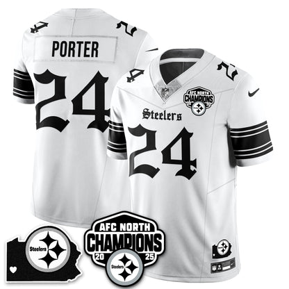 PIT Gothic AFC North Division Champions Vapor Limited Jersey - All Stitched-DTD