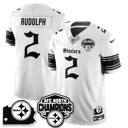 PIT Gothic AFC North Division Champions Vapor Limited Jersey - All Stitched-DTD