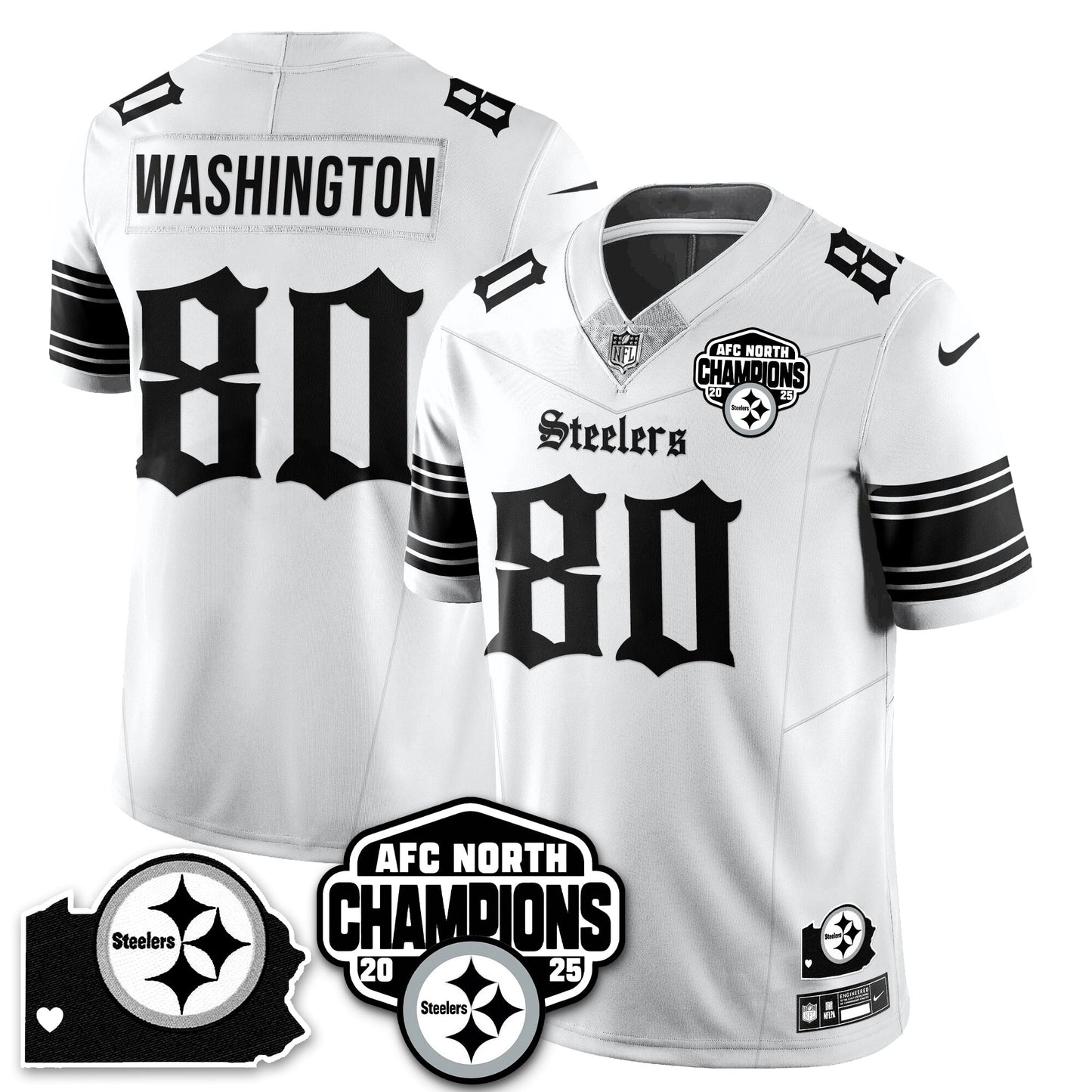 PIT Gothic AFC North Division Champions Vapor Limited Jersey - All Stitched-DTD