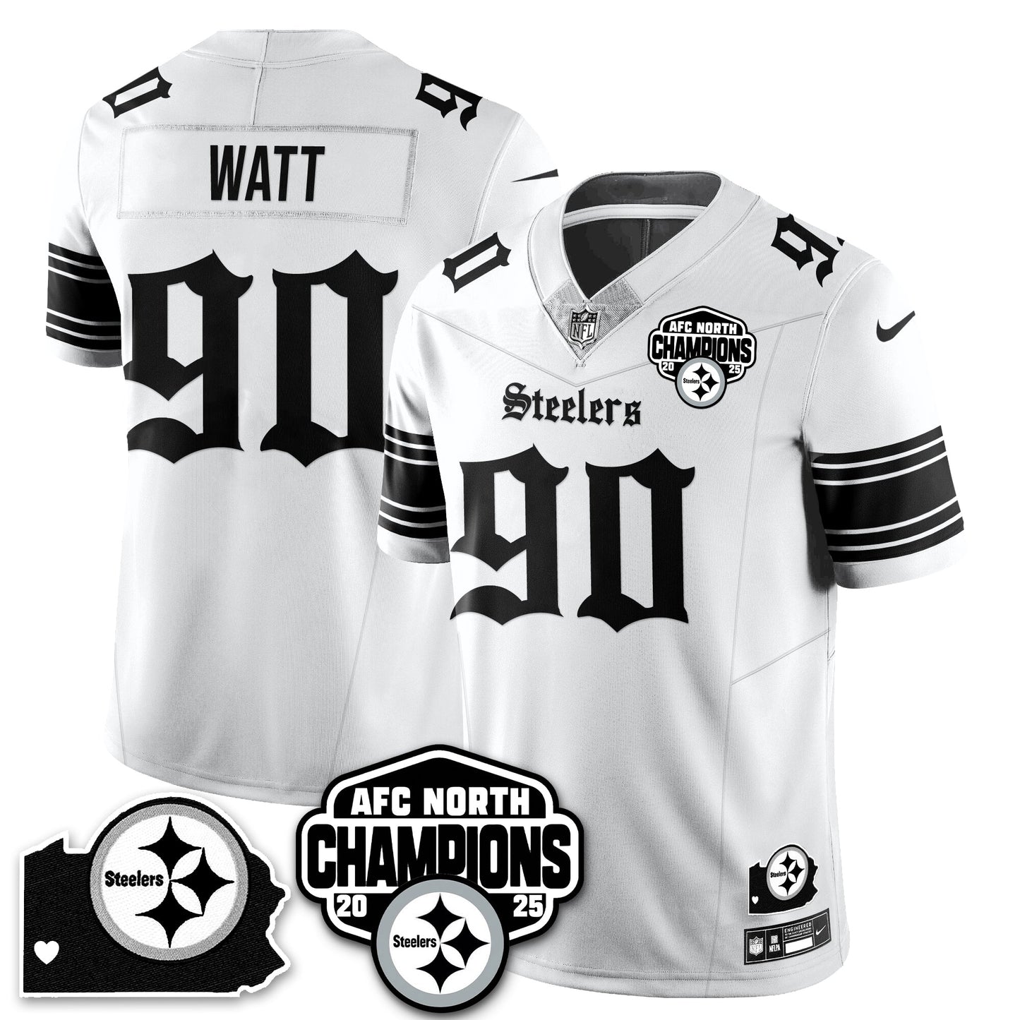 PIT Gothic AFC North Division Champions Vapor Limited Jersey - All Stitched-DTD