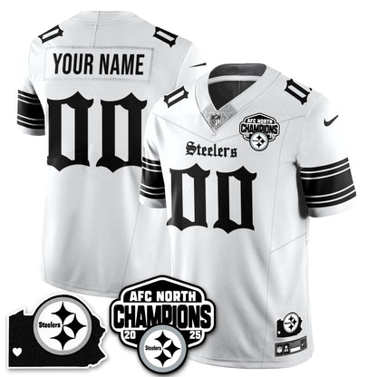 PIT Gothic AFC North Division Champions Vapor Limited Jersey - All Stitched-DTD