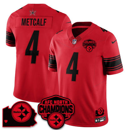 PIT Stranger Things AFC North Division Champions Vapor Limited Jersey - All Stitched-DTD