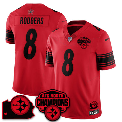 PIT Stranger Things AFC North Division Champions Vapor Limited Jersey - All Stitched-DTD
