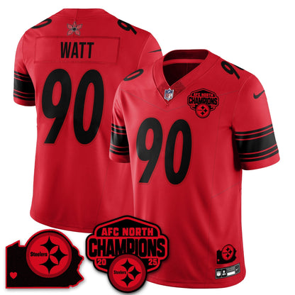 PIT Stranger Things AFC North Division Champions Vapor Limited Jersey - All Stitched-DTD