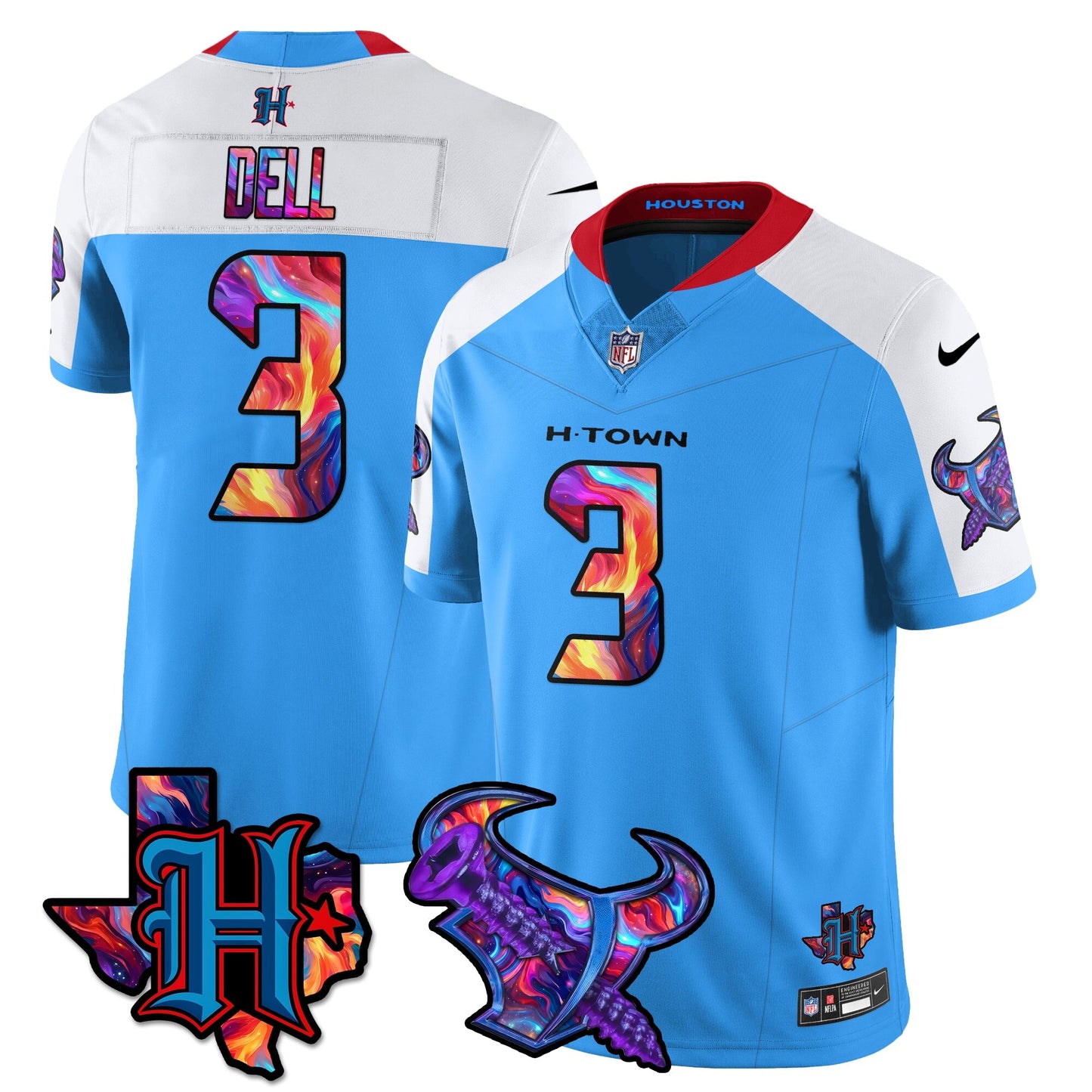 HOU Special Vapor Limited Jersey - All Stitched-DTD