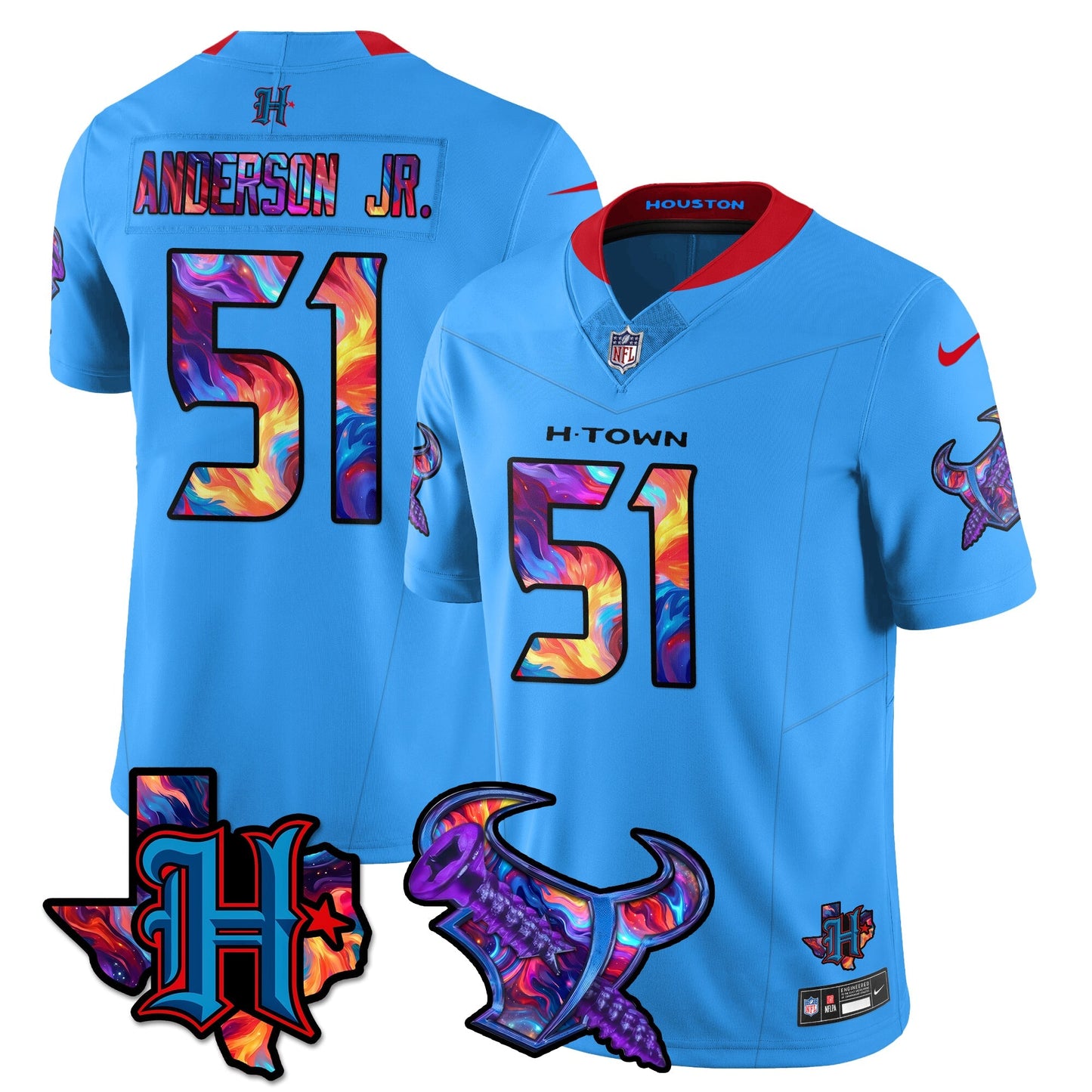 HOU Special Vapor Limited Jersey - All Stitched-DTD