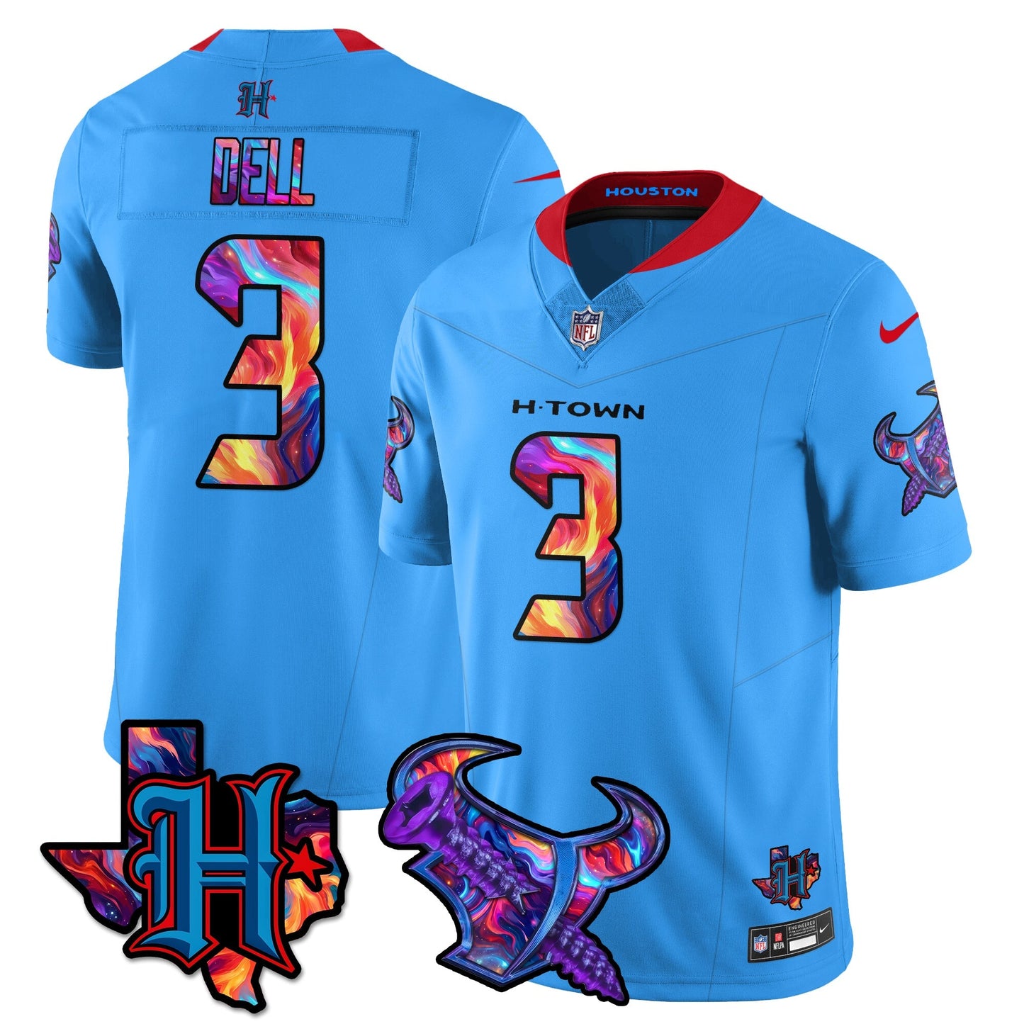 HOU Special Vapor Limited Jersey - All Stitched-DTD