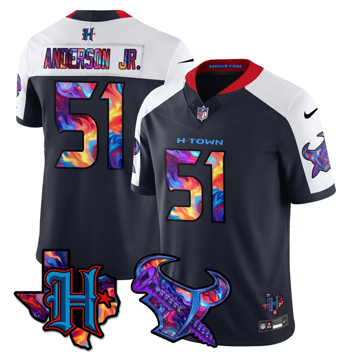 HOU Special Vapor Limited Jersey - All Stitched-DTD