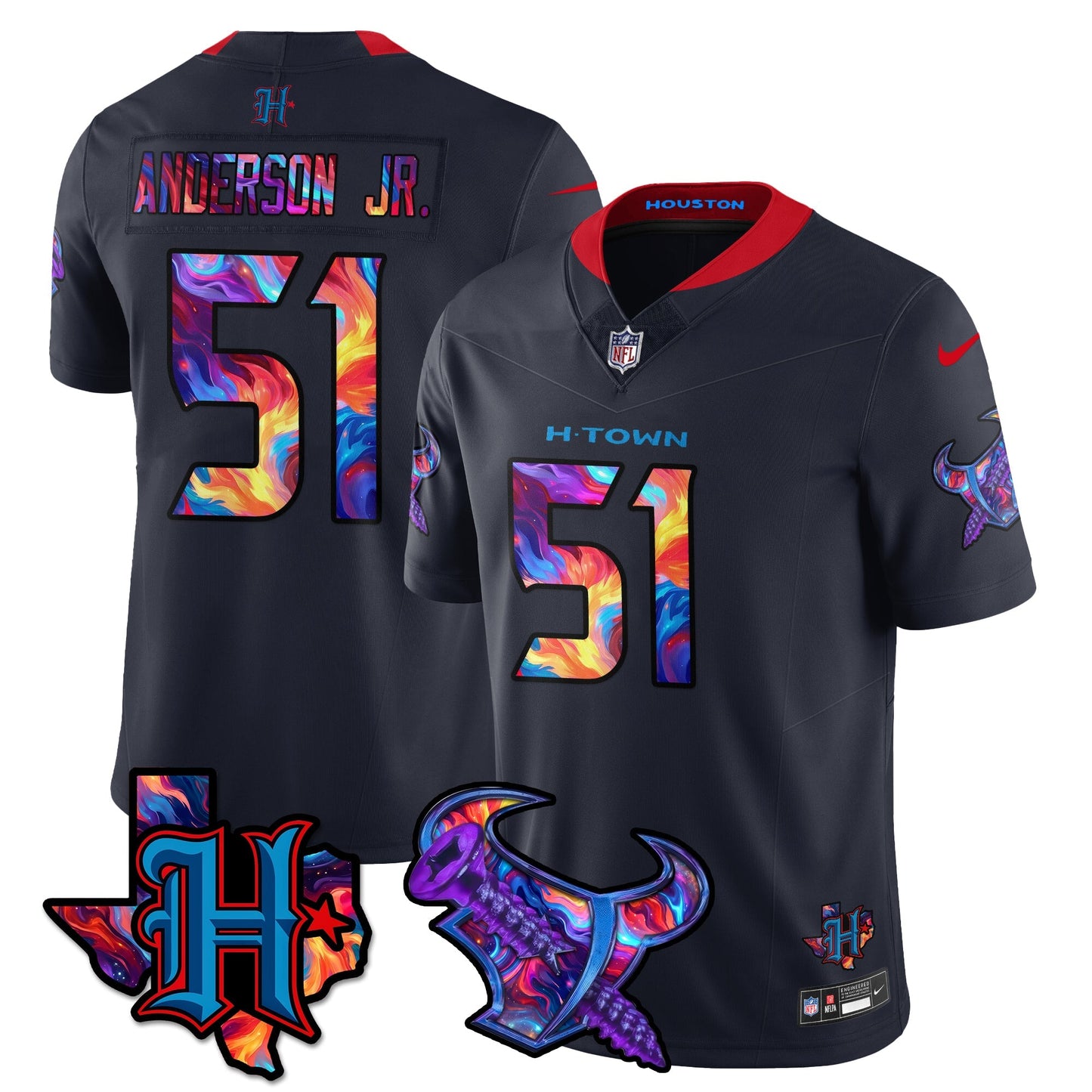 HOU Special Vapor Limited Jersey - All Stitched-DTD