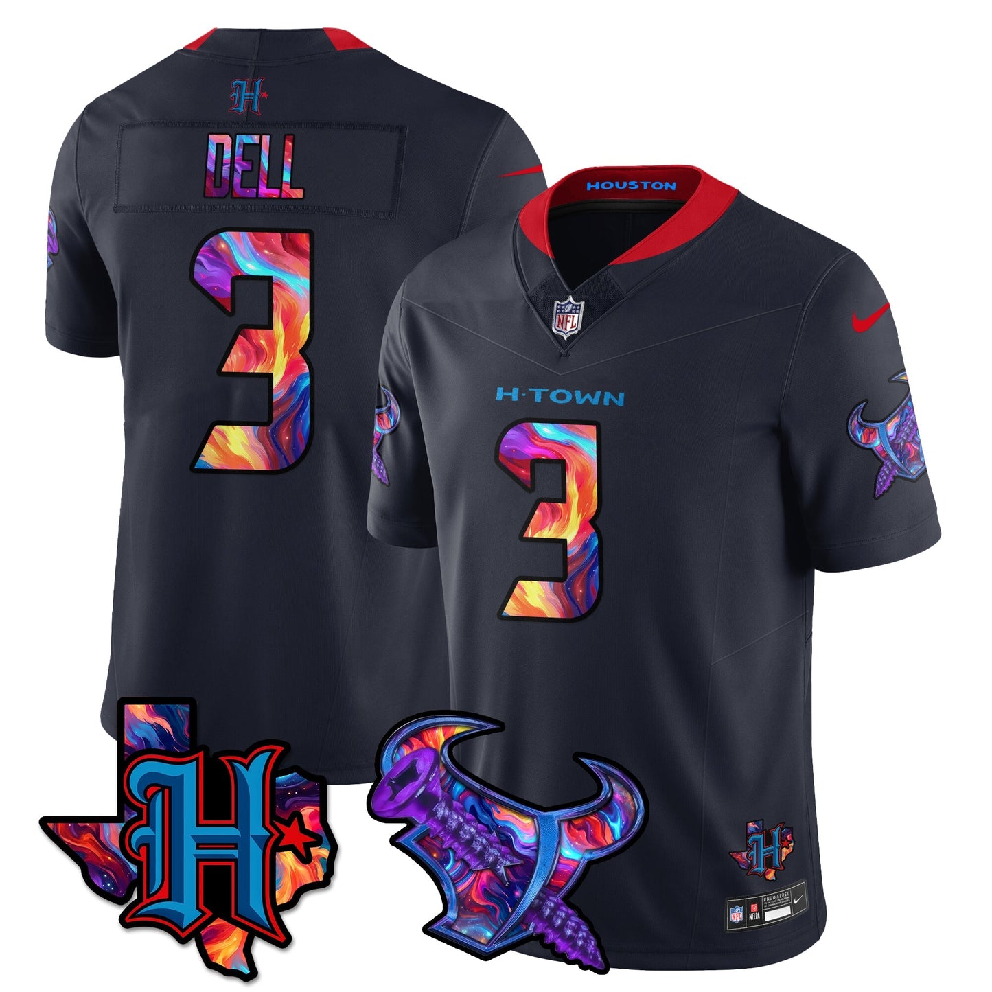 HOU Special Vapor Limited Jersey - All Stitched-DTD