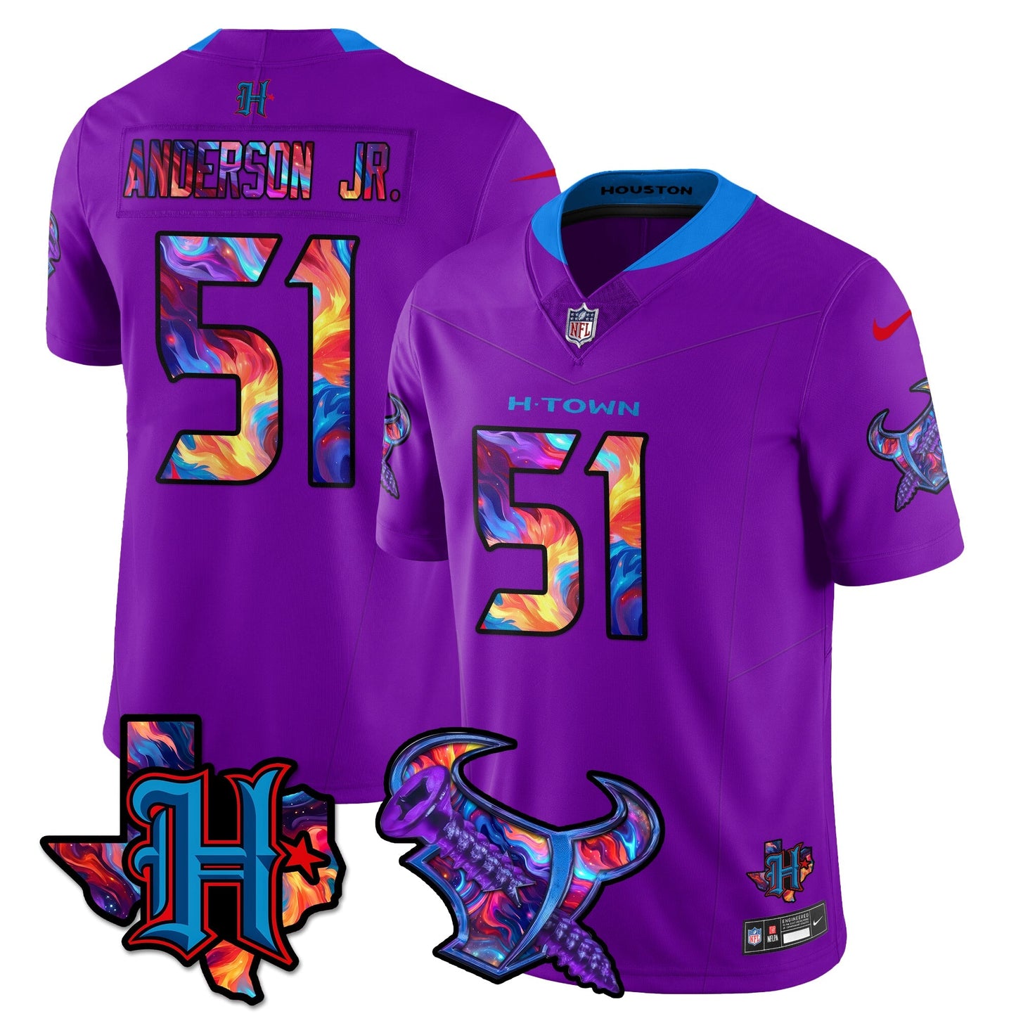 HOU Special Vapor Limited Jersey - All Stitched-DTD