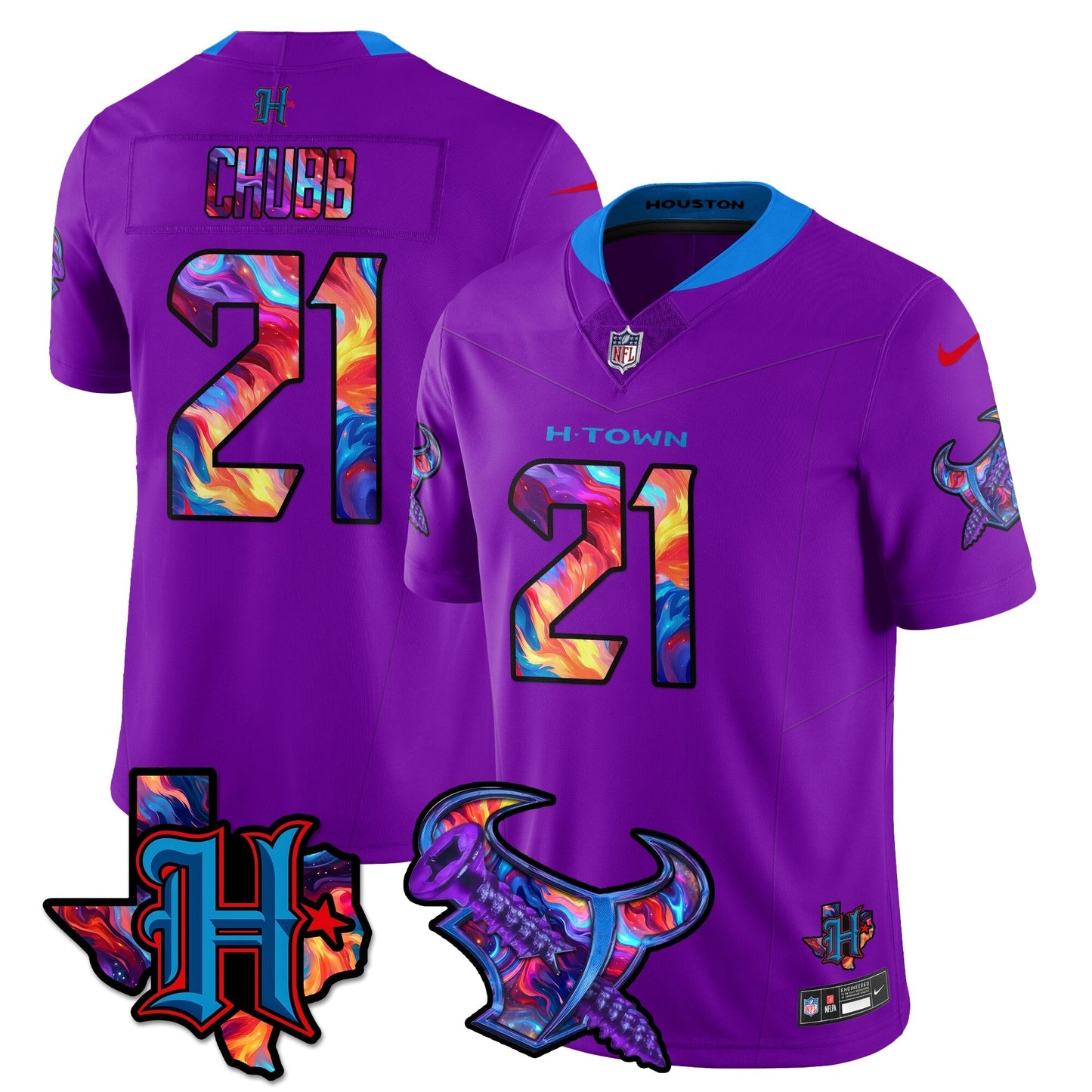 HOU Special Vapor Limited Jersey - All Stitched-DTD
