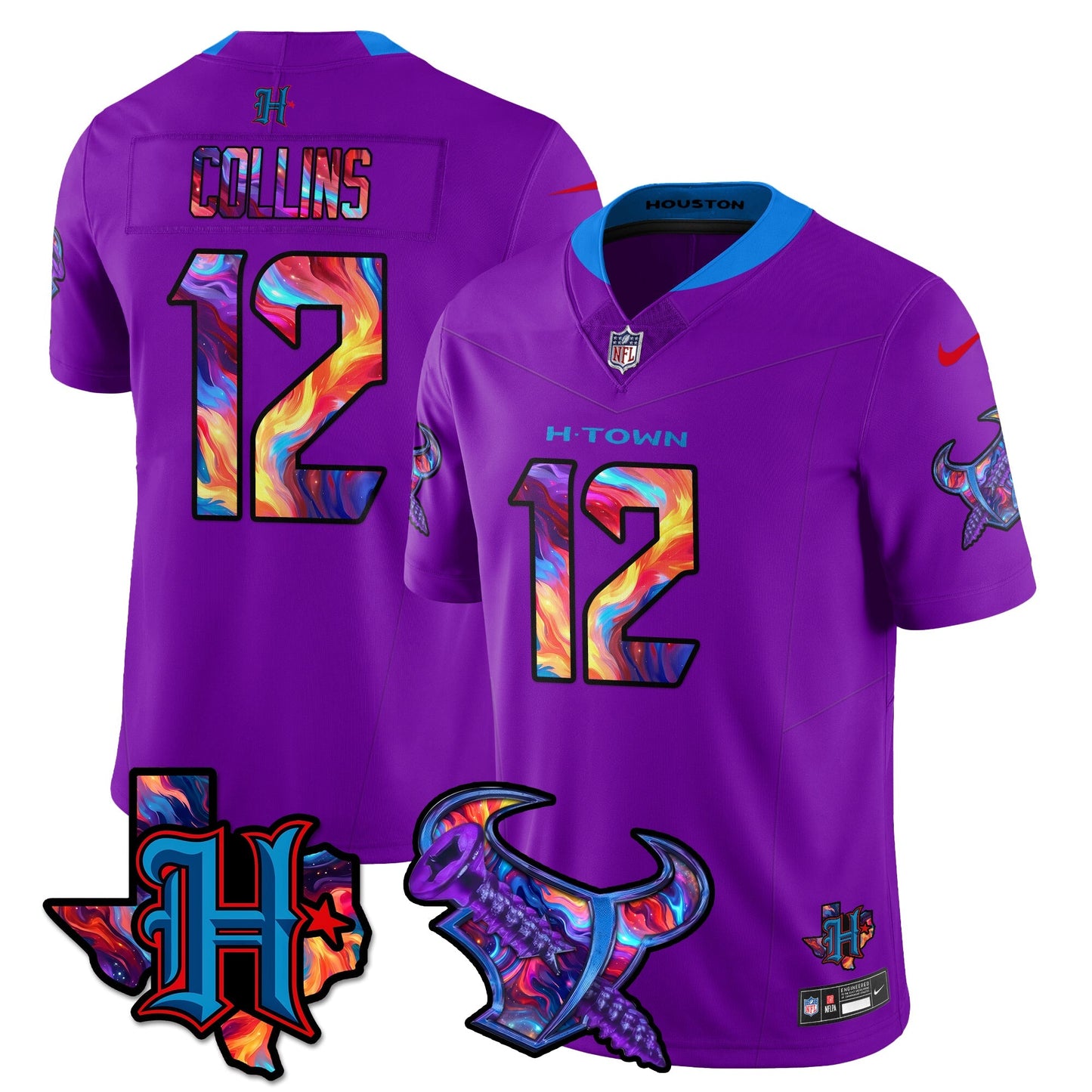 HOU Special Vapor Limited Jersey - All Stitched-DTD