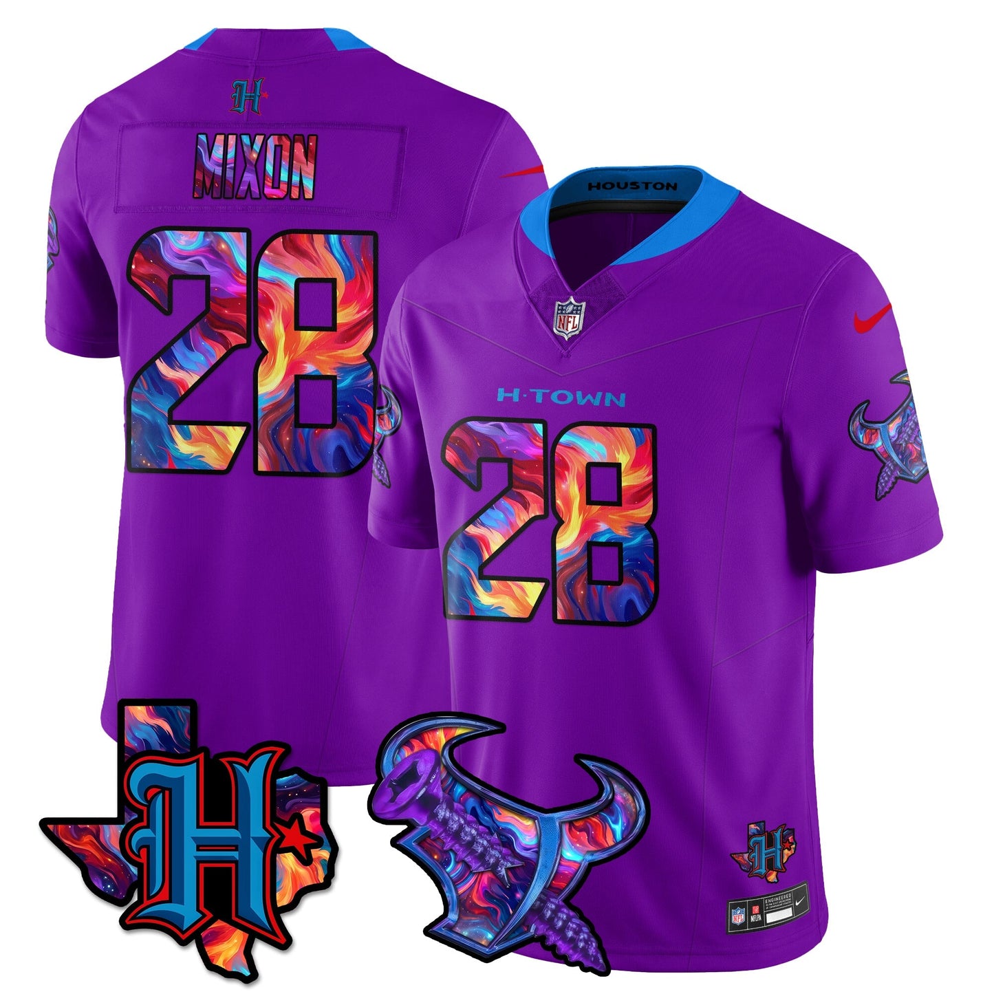 HOU Special Vapor Limited Jersey - All Stitched-DTD