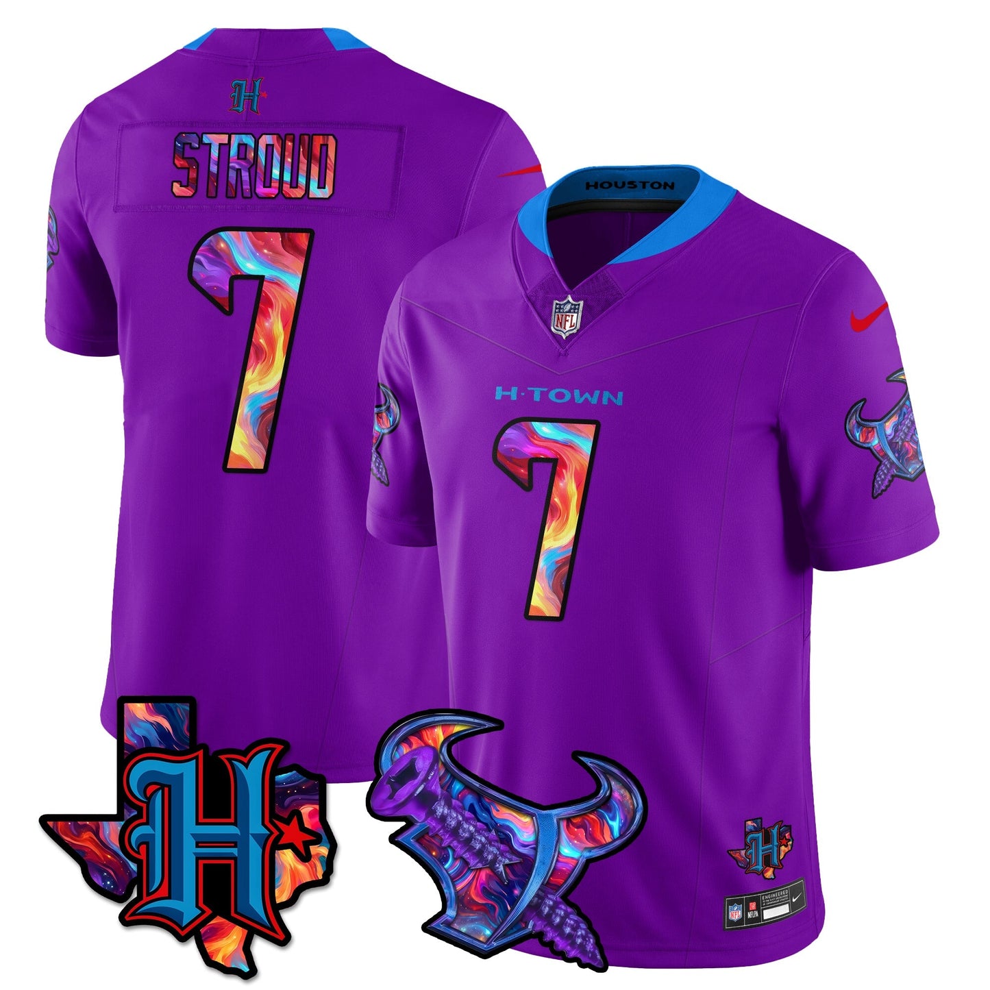 HOU Special Vapor Limited Jersey - All Stitched-DTD